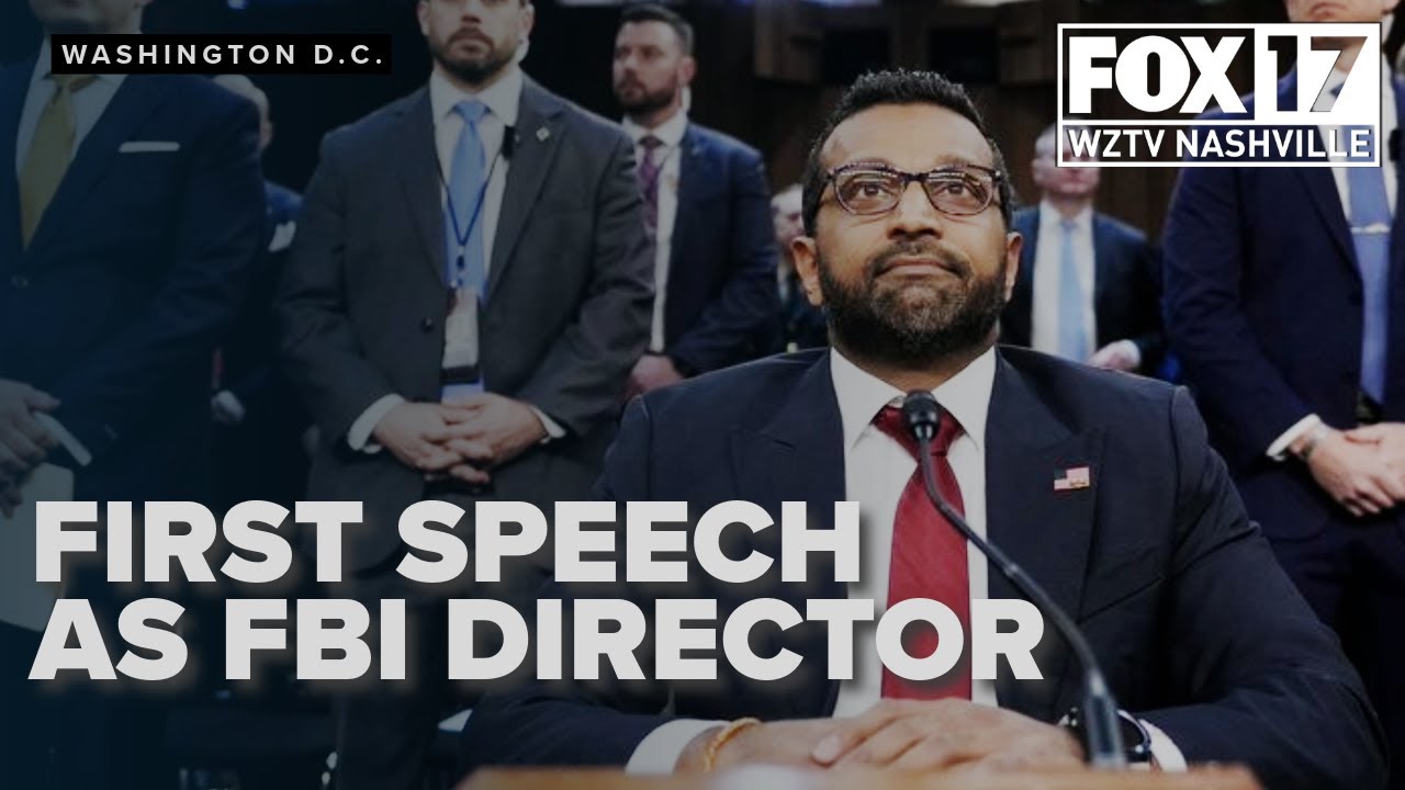 Kash Patel made his first speech as FBI Director