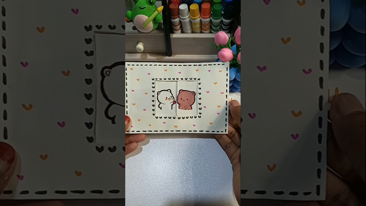 DIY Cute Bear Love Card 🐻💌 | Paper Craft Idea #craft