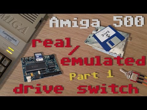 Amiga 500 real/emulated drive switch mod. Part 1 of 2.