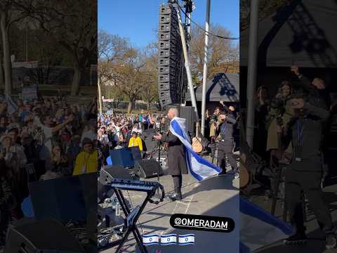 CHILLS! 290,000 people singing “Hatikva” Israel’s national anthem with Omer Adam #israel