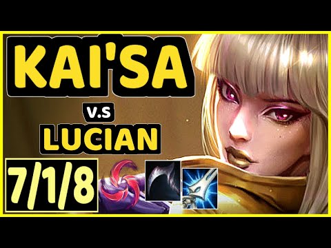 STIXXAY (KAI'SA) vs LUCIAN - 7/1/8 KDA BOTTOM ADC CHALLENGER GAMEPLAY - NA