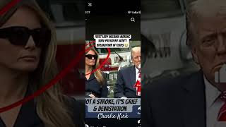 It's grief not stròkè#melaniatrump debunk#donaldtrump#charliekirkmemorial#erika#elonmuskmotivation