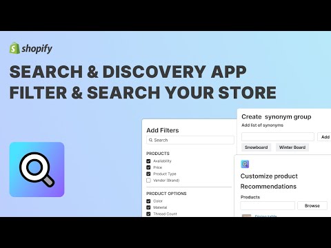 Search & Discovery - Set Up Filters, Search, Recommendations & More
