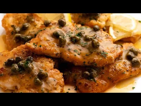 Chicken Piccata (Pan seared chicken breast with Lemon Butter Caper Sauce)
