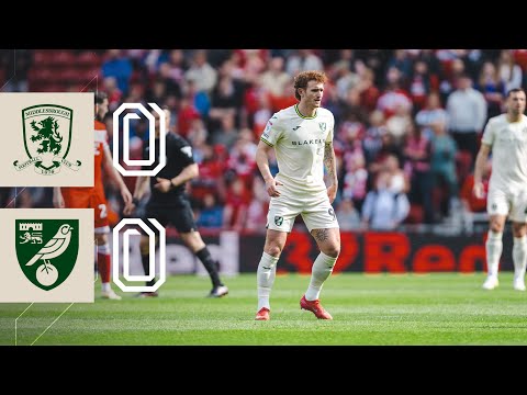 EXTENDED HIGHLIGHTS | Middlesbrough 0-0 Norwich City