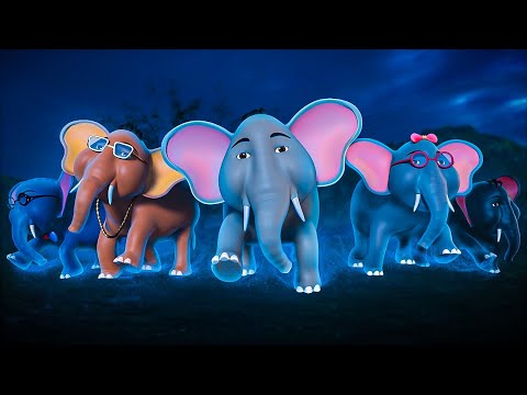 Ek Mota Hathi | Nursery Rhymes | Hindi Rhymes | Cartoon | Ek Mota Hathi Jhoom Ke Chala