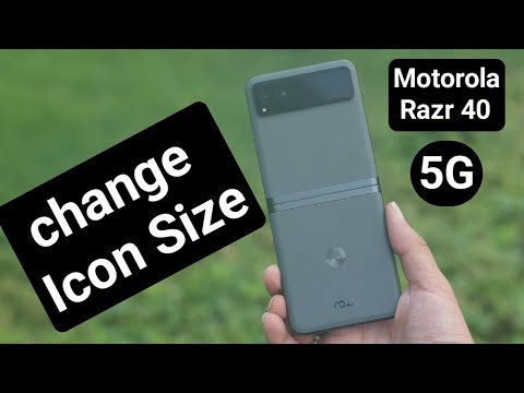 how to change icon size on motorola Razr 5G, motorola Razr 5g icon Change kaise kare
