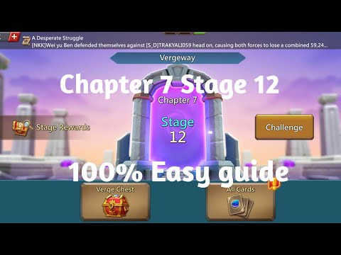 Lords mobile Vergeway chapter 7 stage 12 easiest guide