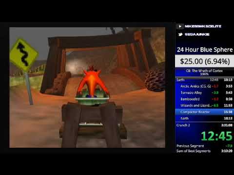 Crash Bandicoot: The Wrath of Cortex (GC) - 106% speed run [2:57:26 w/o loads / 3:28:46 RTA]