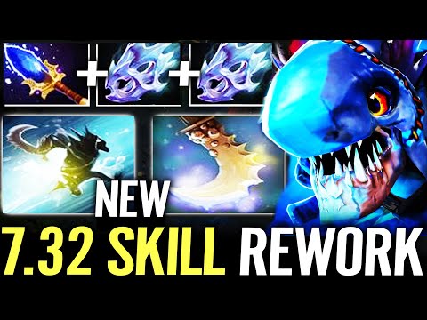 🔥 7.32 Slark NEW POUNCE Skill Reworked — Aghanim + 2x Moonshard 300+ MAX AGI Stolen Dota 2 Pro