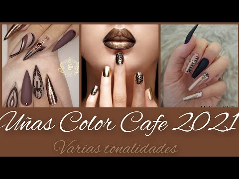 UÑAS COLOR CAFE 2022| TENDENCIA EN UÑAS2021|NAIL 2021
