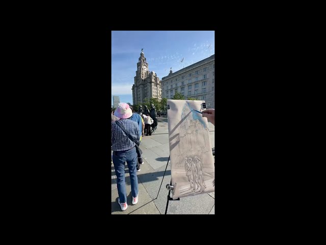 Beatles sculpture, Liverpool, June 15, 2023