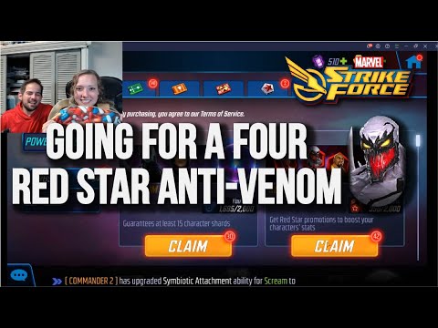 Anti-Venom Red Star Orb Opening I Marvel Strike Force