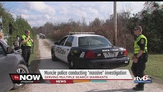 WATCH: Police, FBI conducting massive investigation near Muncie