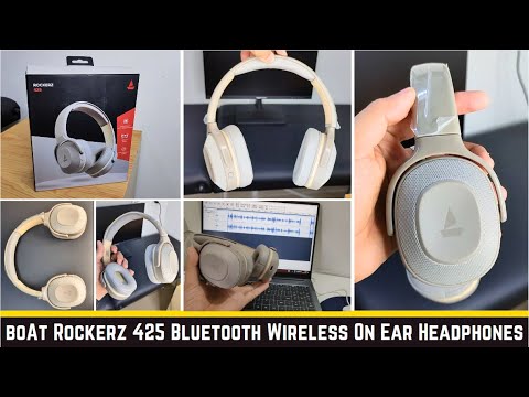 Thumbnail for boAt Rockerz 425 Bluetooth Wireless On Ear Headphones Dual Pairing - Mic meeting test detail review