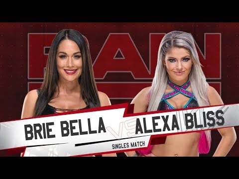 WWE 2k18 RawSeries - Brie Bella v Alexa Bliss (Sasha Promo)
