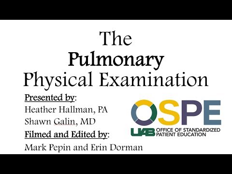 The Pulmonary Physical Examination
