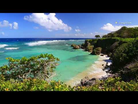 Relaxing Piano Music with Ocean Sounds, HD Video 1080p with Tropical Beaches