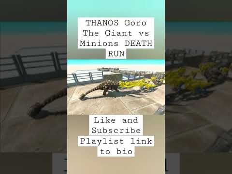THANOS Goro The Giant vs Minions DEATH RUN - Animal Revolt Battle Simulator #deathrun #arbs #shorts