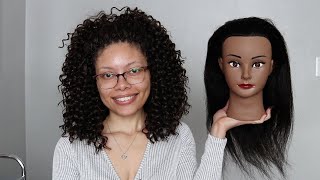 Mannequin Head with Hair Unboxing + How to Put Together Mannequin Head Table Clamp