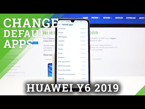 How to Change Default App in Huawei Y6 (2019) - Set Up Default Application