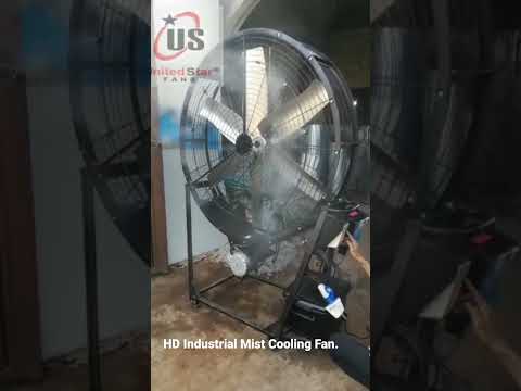 #industrial #portable #floor #Cooling #fan with #water #fog #mist #system #copper #motor #big #size