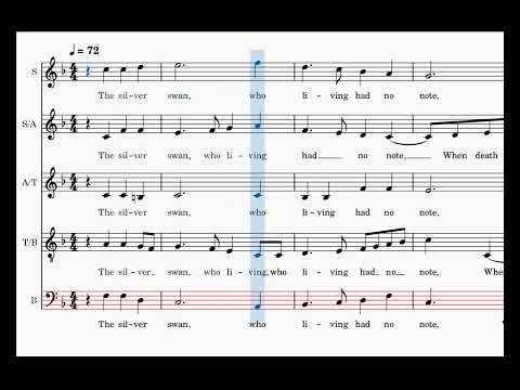 The Silver Swan, bass, Orlando Gibbons