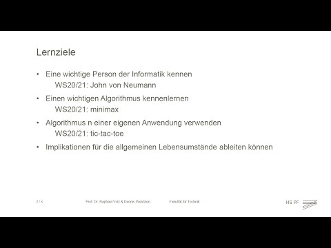Einführung in die Informatik #7 Algorithmen für das Leben