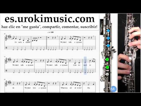Tutorial de Oboe Charlie Puth & Selena Gomez - We Don't Talk Anymore Clases Notas Parte#2 um-927