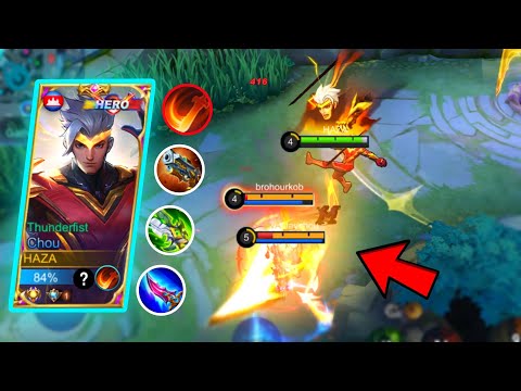 CHOU NEW META SPELL 2022 & 3 ITEM BUILD OP! EASY KILL ENEMY CARRY | Mobile Legends