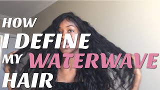 HOW TO DEFINE YOUR WATERWAVE HAIR ft. Maxine Hair Company