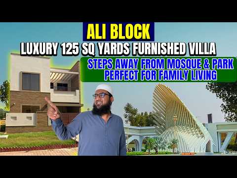 Ali Block | Luxury 125 Yards Furnished Villa | Road Facing | Bahria Town Karachi
