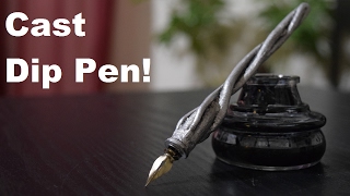 Aluminum Calligraphy Dip Pen by Maker in Training || No Lathe Pen Challenge