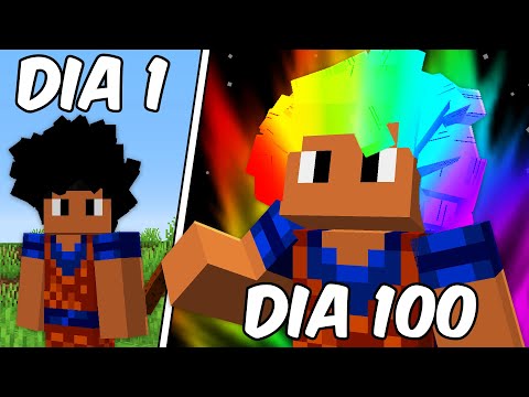 Sobrevivi 100 DIAS como SAYAJIN no Minecraft - O FILME
