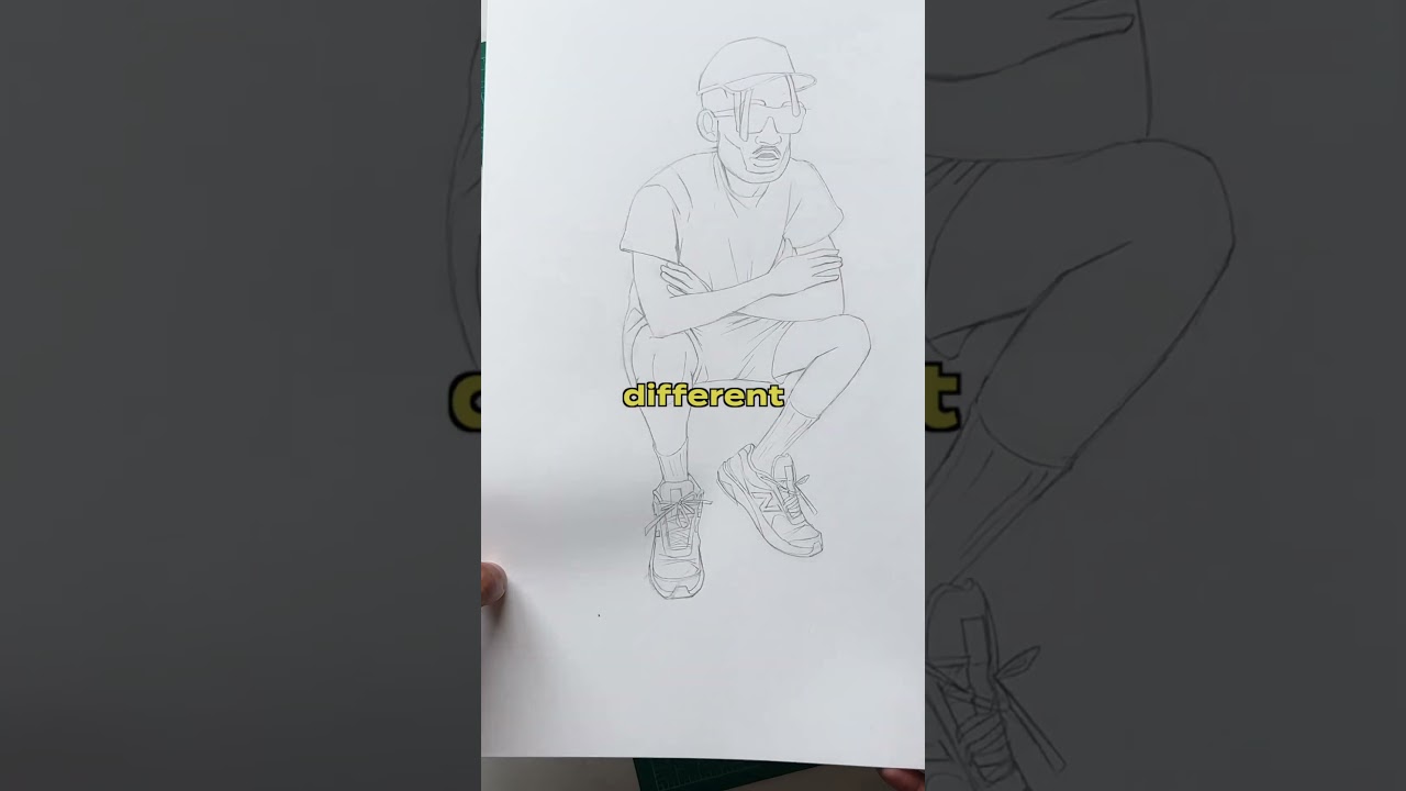 Redrawing Old Art! #redraw #shorts