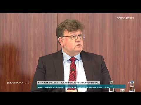 Pressekonferenz der Bundesbank zur Bargeldversorgung in der Corona-Krise am 17.03.20