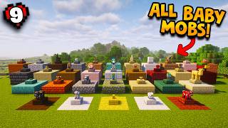 I Built a MUSEUM for EVERY NEW BABY MOB in Minecraft Hardcore