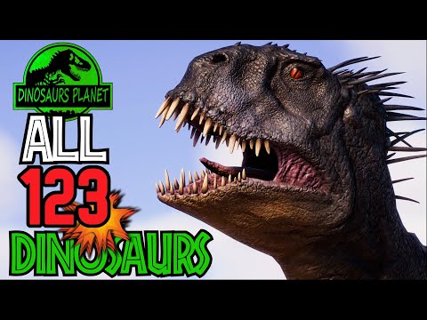 ALL 123 DINOSAURS IN CANADA WINTER | + ALL modified Dinosaurs + Max Eggs | JURASSIC WORLD