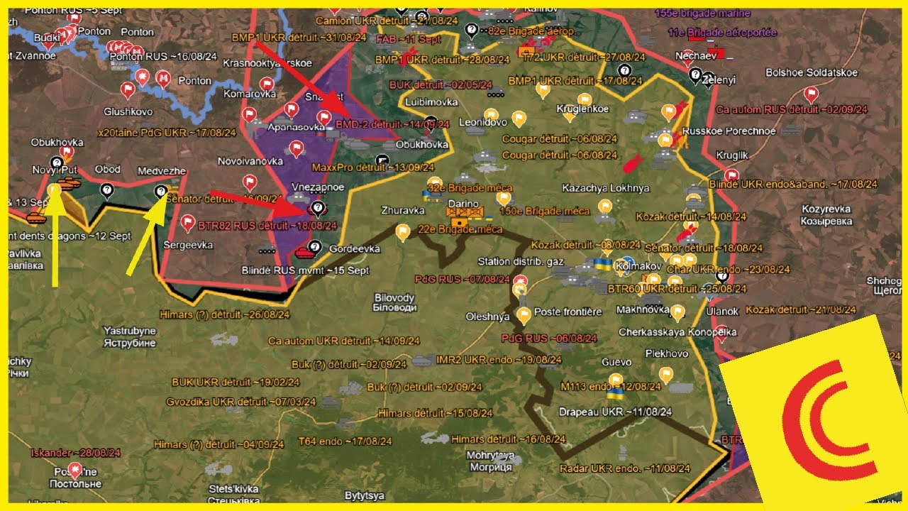Conflit Ukraine 17/09/24 : Koursk, nouvelle incursion UKR | la contre offensive RUS se poursuit