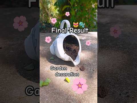 හිතන විදිය පොඩ්ඩක් වෙනස් කලාම 😻💚 Creative flower pot  #gardening #srilanka #decorating