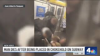 NYC Subway Rider Chokes Man, Who Appeared Erratic, to Death on Manhattan Train | NBC New York video