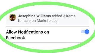 How To Turn On/Enable Facebook Marketplace Notifications