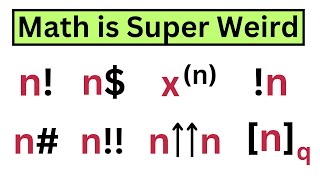 12 Different Factorials You Have NEVER Heard Of 🤯