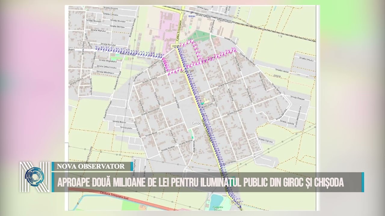 Aproape două milioane de lei pentru iluminatul public din Giroc și Chișoda