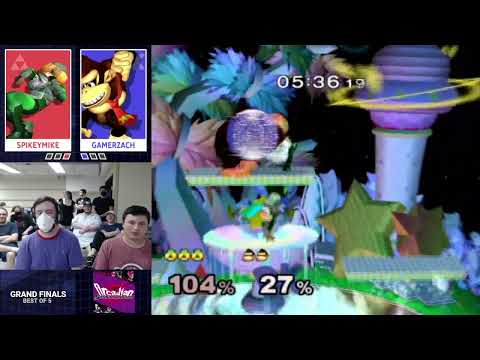 GamerZach (DK, Mario) vs. SpikeyMike (Sheik) - Grand Finals - SK Arcadian 2022