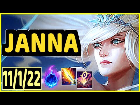 JANNA VS TARIC - 11/1/22 KDA SUPPORT GAMEPLAY