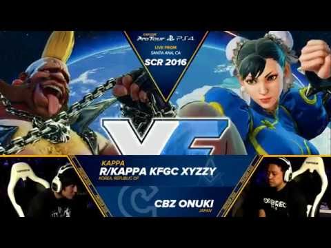 SFV: CBZ|Onuki vs r/kappa KFGC|xyzzy - SCR 2016 Top 8  - CPT 2016