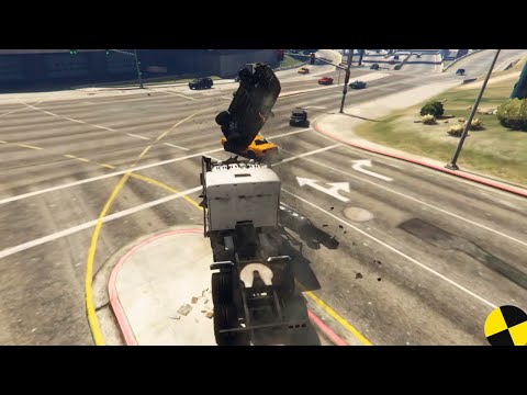 GTA 5 Phantom Wedge Truck Crashes Ep.13 Impact Compilation - Destruction | Crashstation