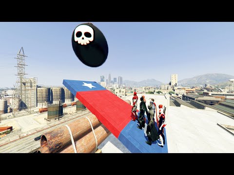 GTA V - Ragdolls And Fails Compilation V.8 (Superhero Catapult Launch Fails)