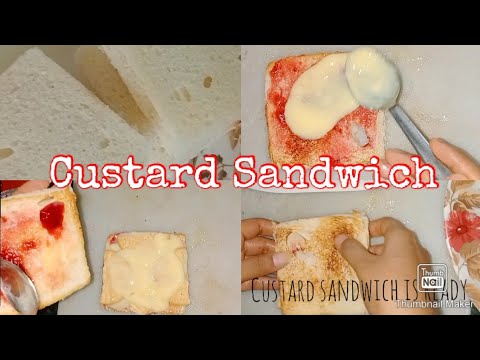 Quick snacks #2 ||Custard Sandwich || Exquisite Tanya
